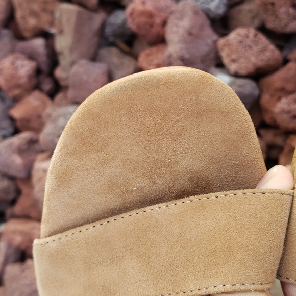 J Jill Womens Ariane Block Heels Sandals Suede Leather Size 9.5 Wedding Guest - Picture 9 of 16